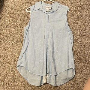 Peck & Peck Sleeveless Striped Top with Lace Back